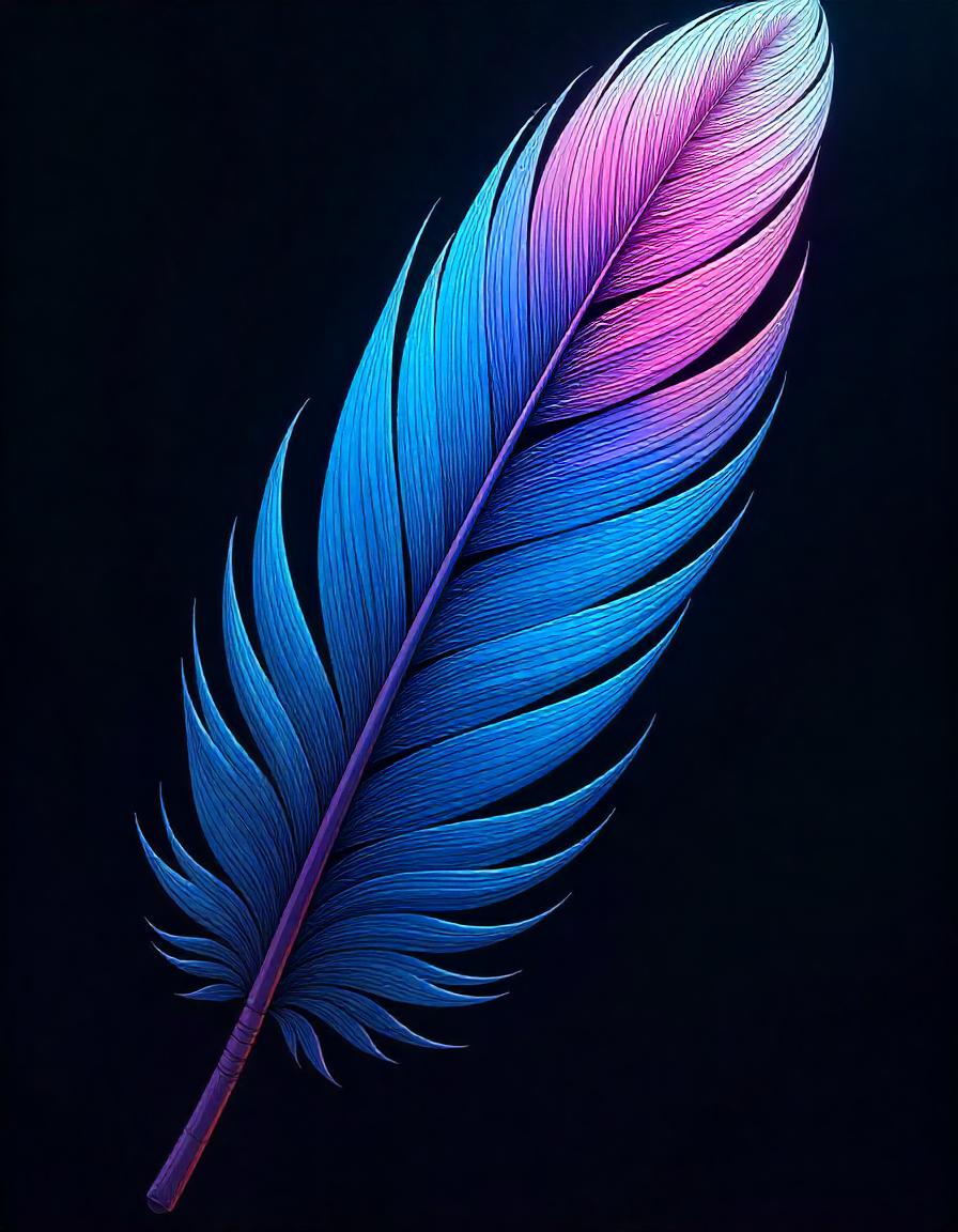 Feather collection of 12