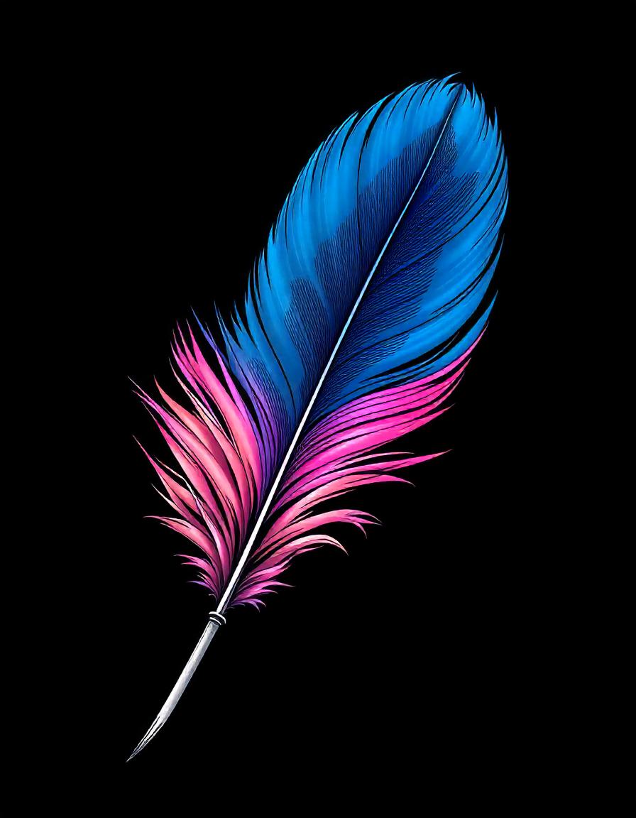 Feather collection of 12