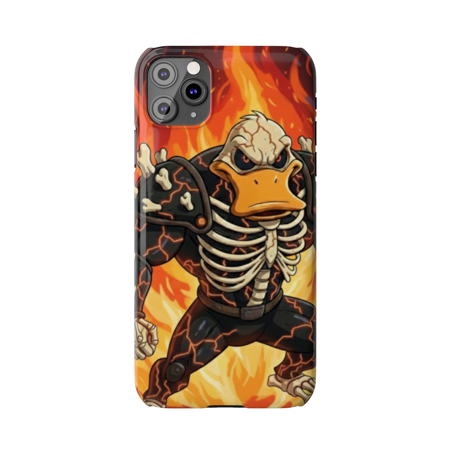 Halloween Agent Quacks Series Slim Phone Cases - Skeleton Quacks Design