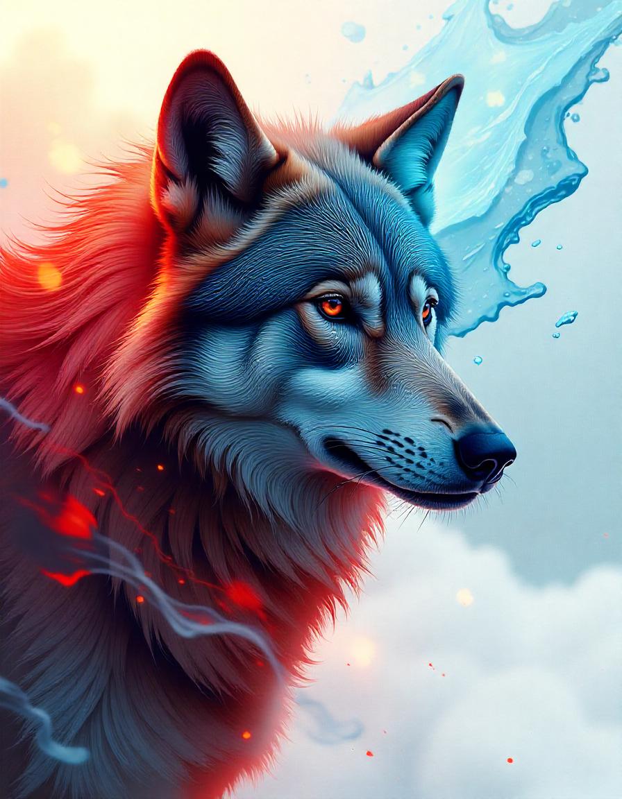 FIRE and ICE Wolf Pack of 15