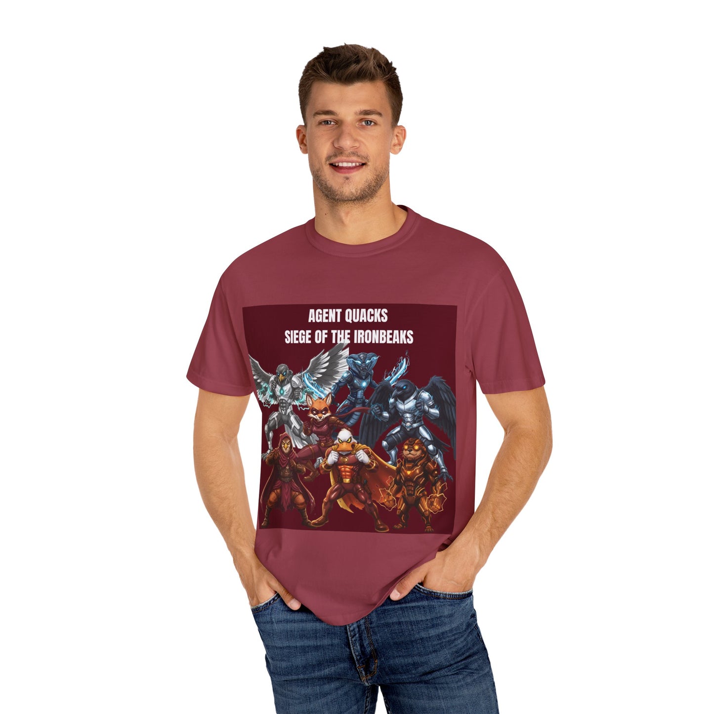 Agent Quacks – Siege of the Iron Beaks | Unisex Garment-Dyed T-Shirt