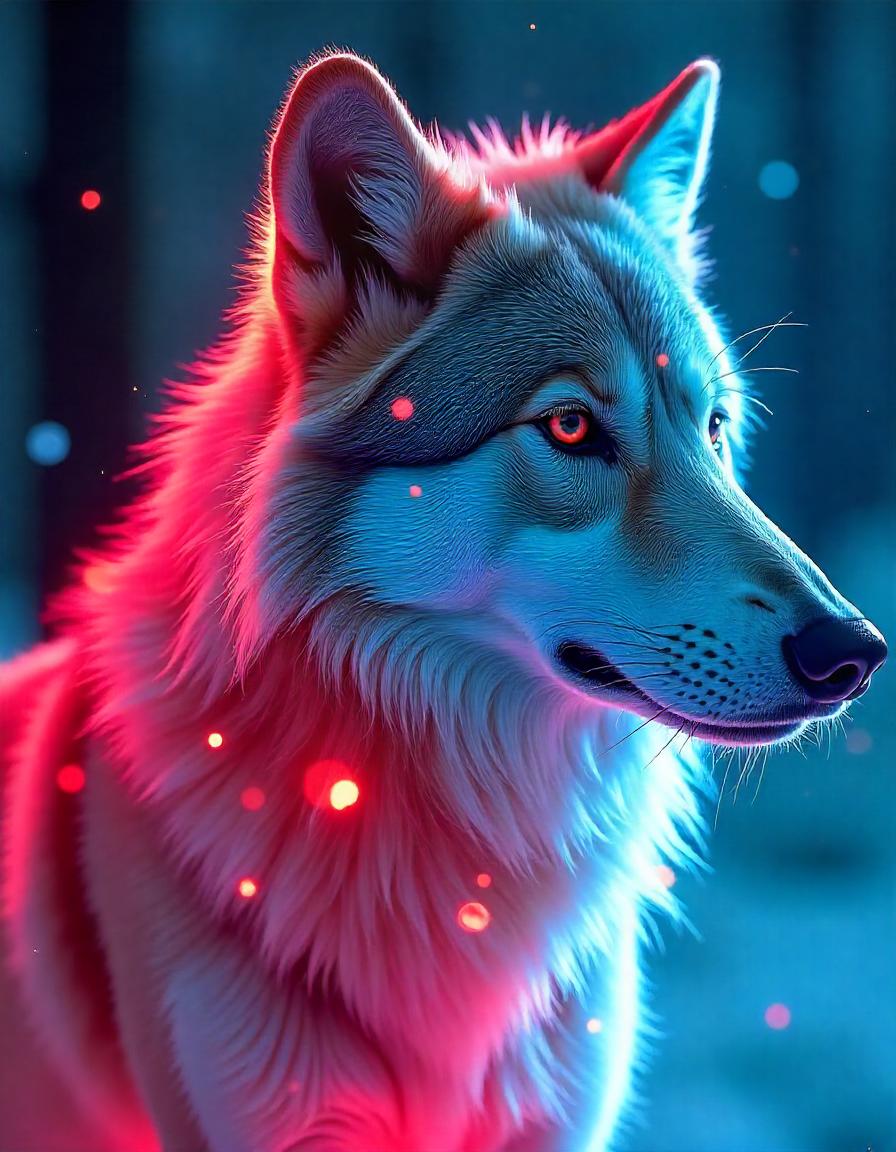 Fire and ice Wolf collection of 16