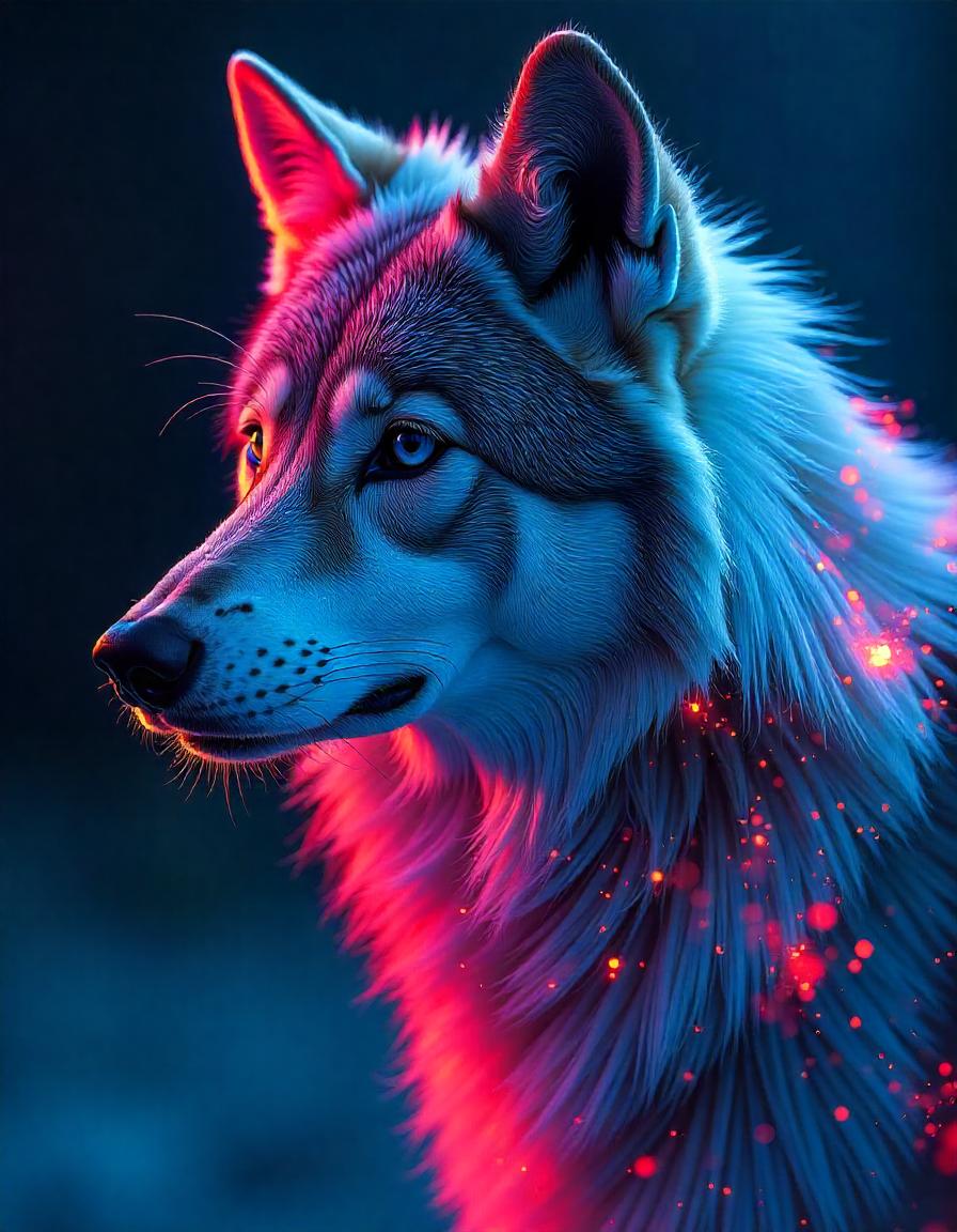 Fire and ice Wolf collection of 16