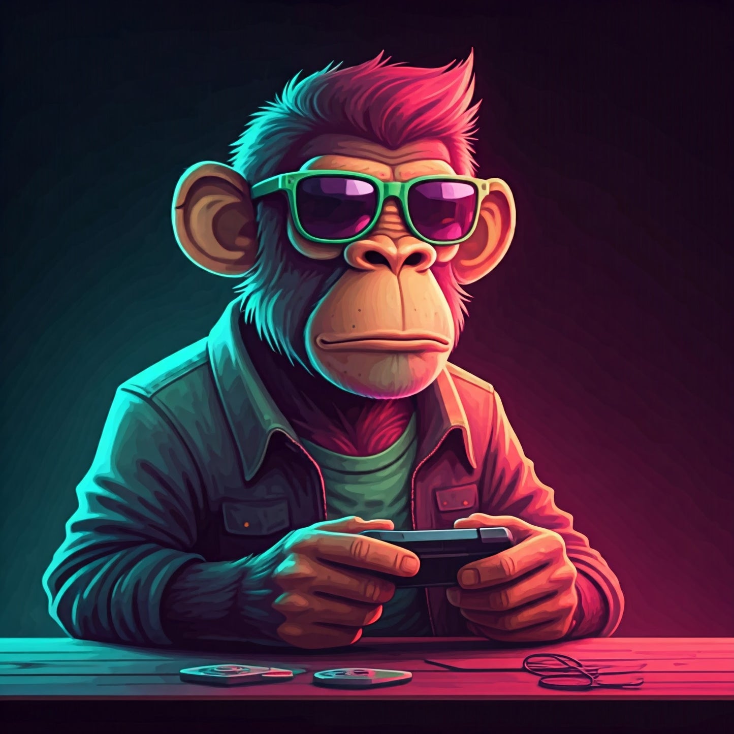 Gamer Monkey Cartoon Art Collection 17 Image Bundle