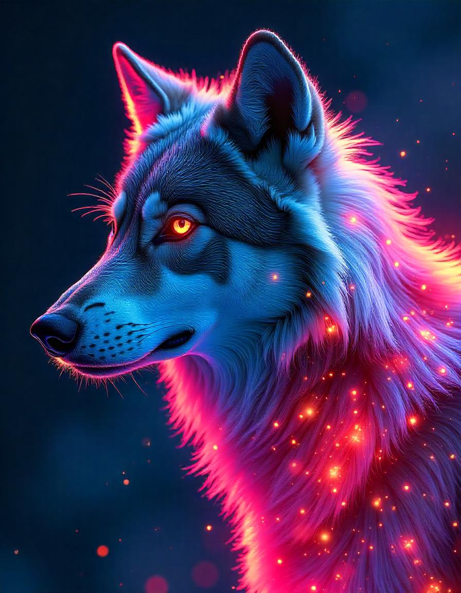 Fire and ice Wolf collection of 16