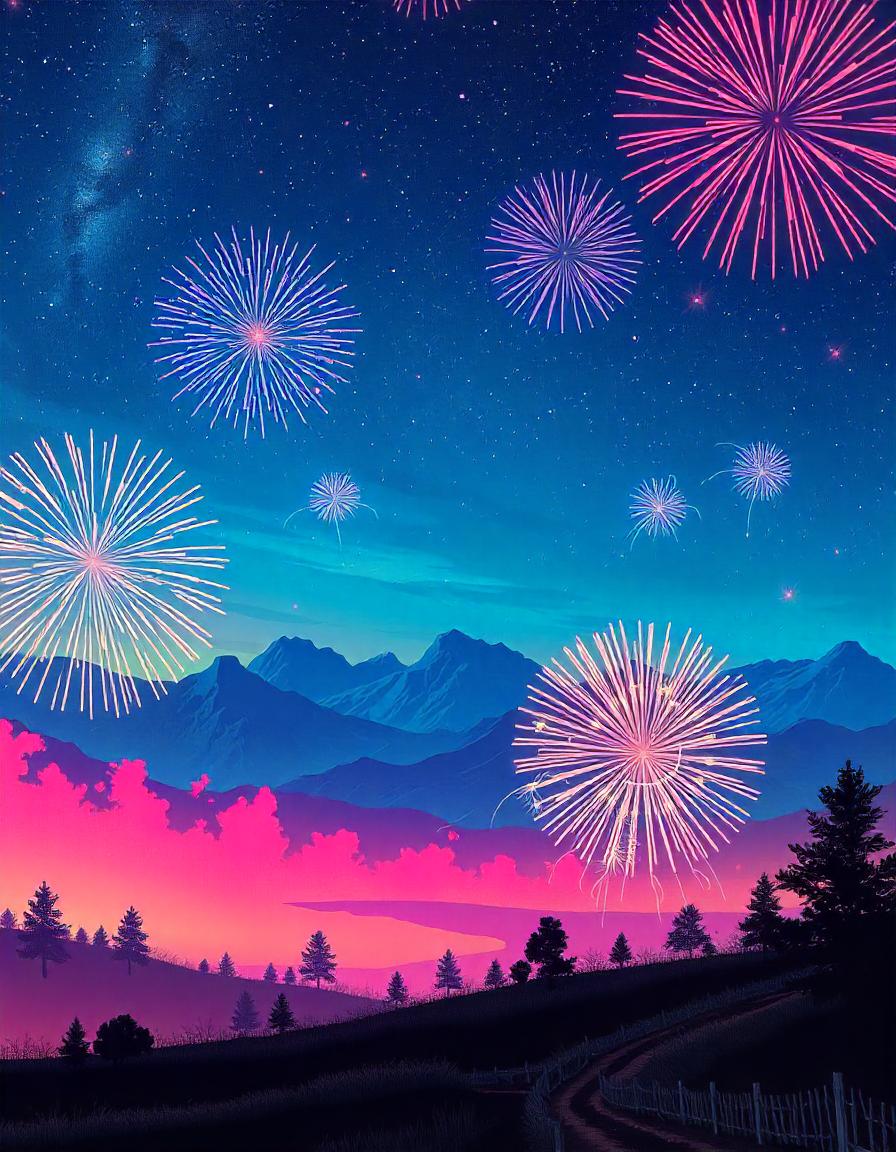 Fireworks Landscapes collection 12