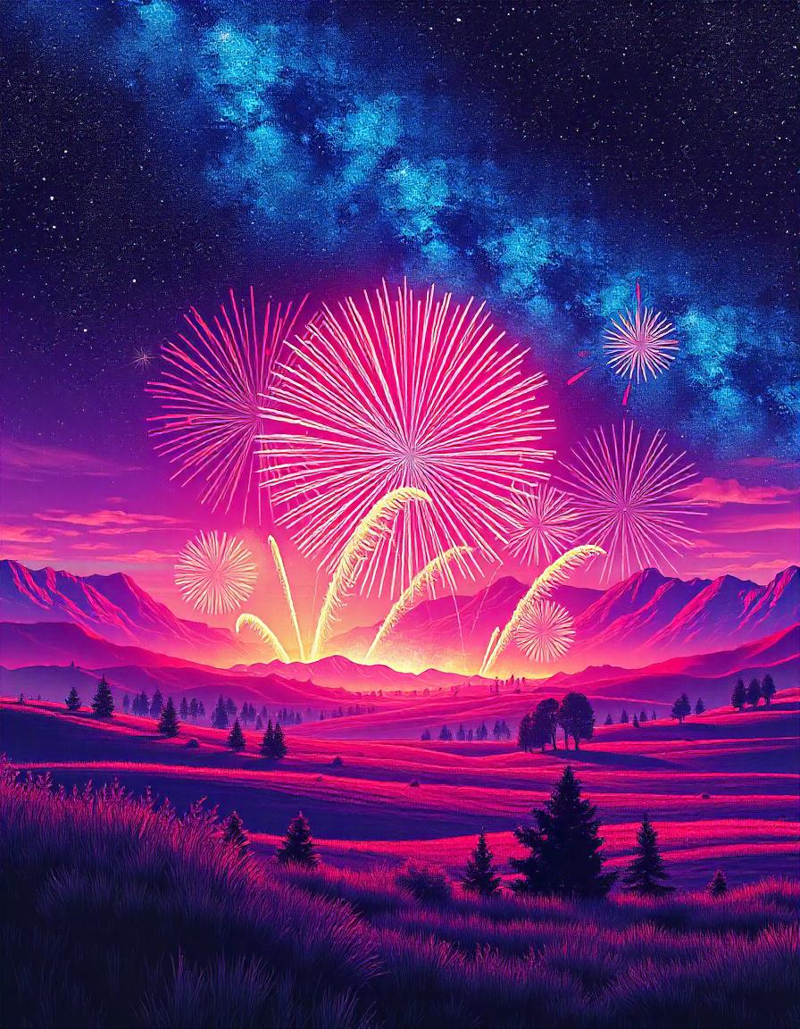 Fireworks Landscapes collection 12