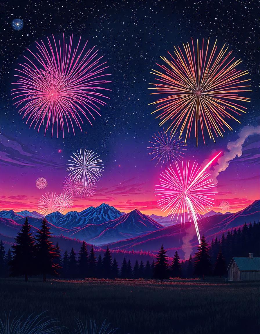 Fireworks Landscapes collection 12