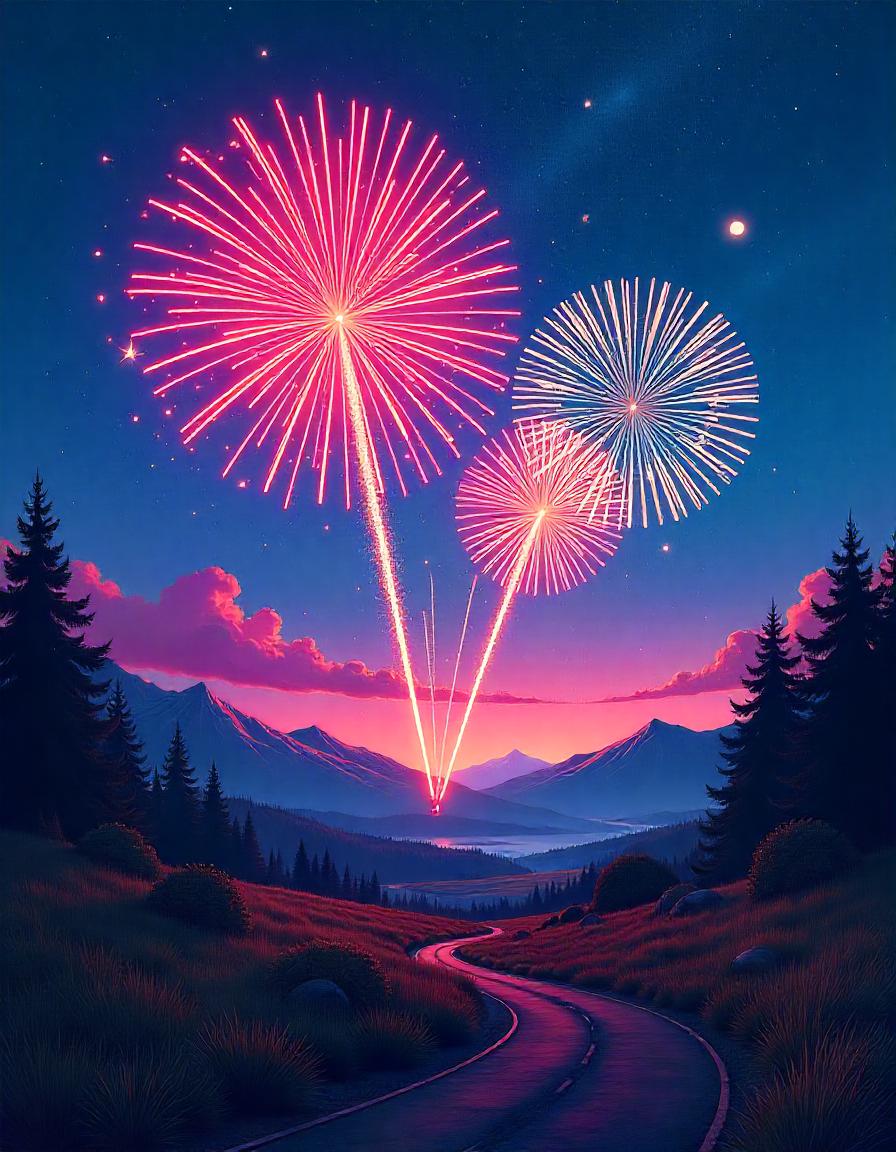 Fireworks Landscapes collection 12