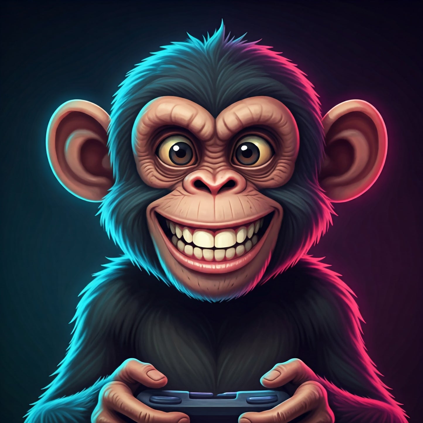 Gamer Monkey Cartoon Art Collection 17 Image Bundle