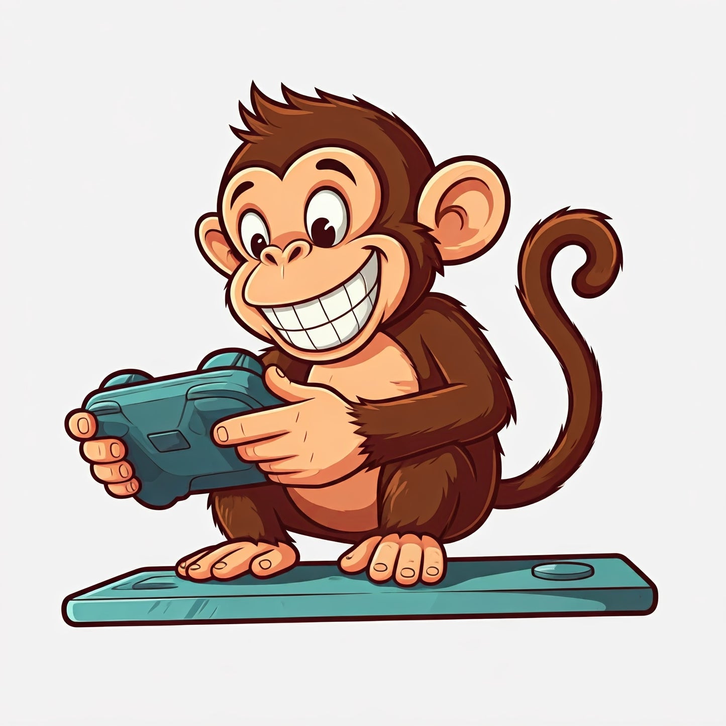 Gamer Monkey Cartoon Art Collection 17 Image Bundle