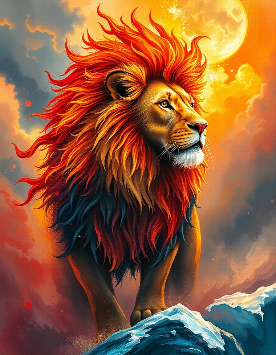 Fire and ice Lion pack of 11