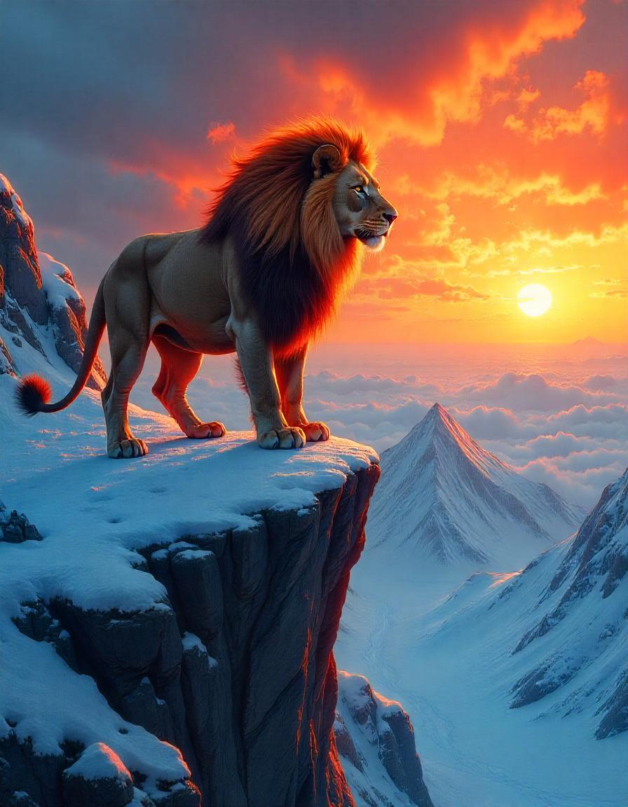 Fire and ice Lion pack of 11