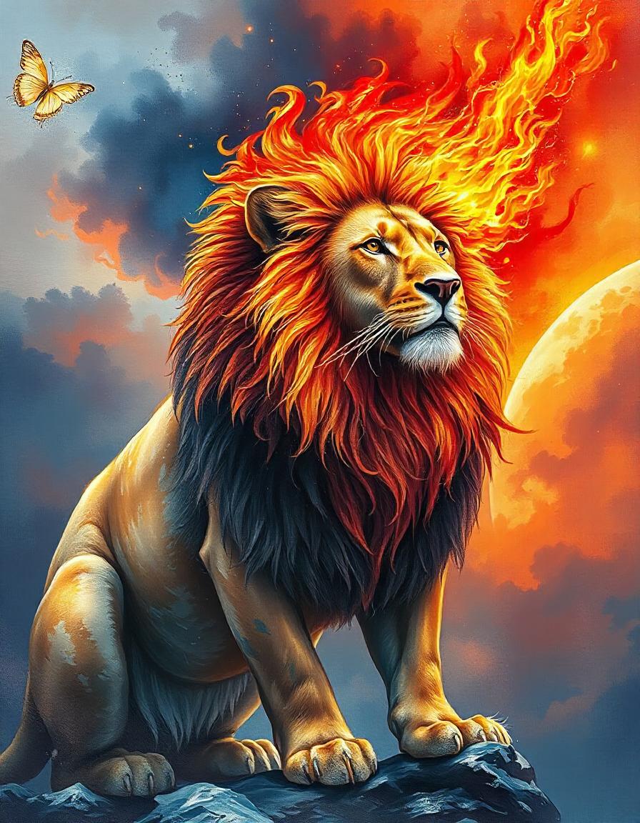 Fire and ice Lion pack of 11