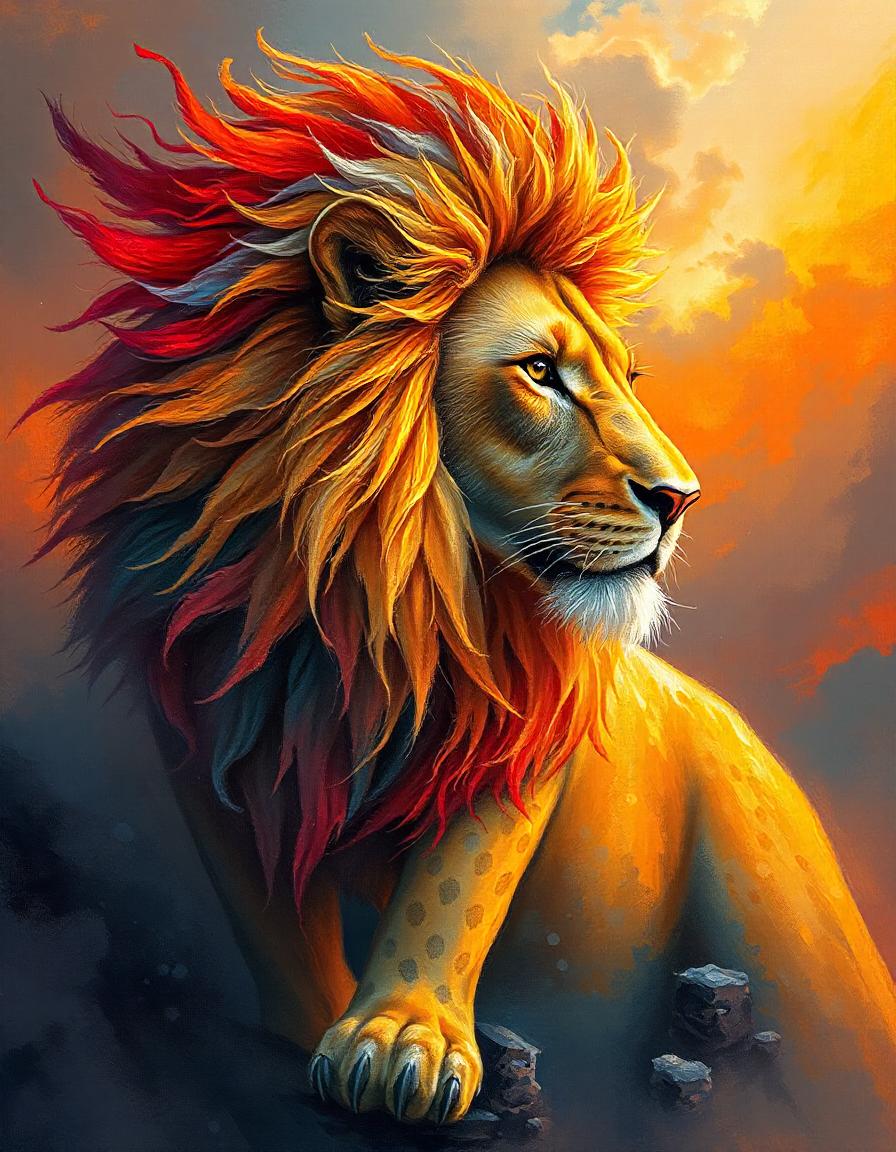 Fire and ice Lion pack of 11