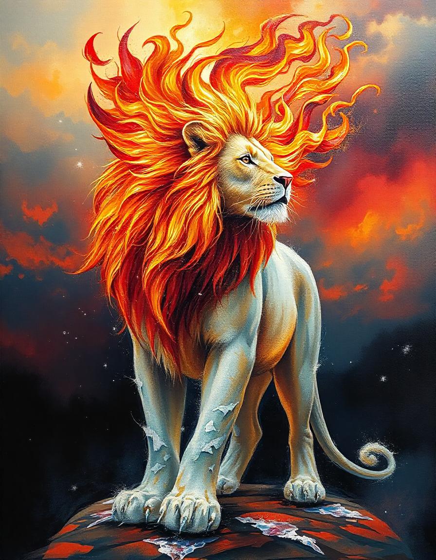 Fire and ice Lion pack of 11