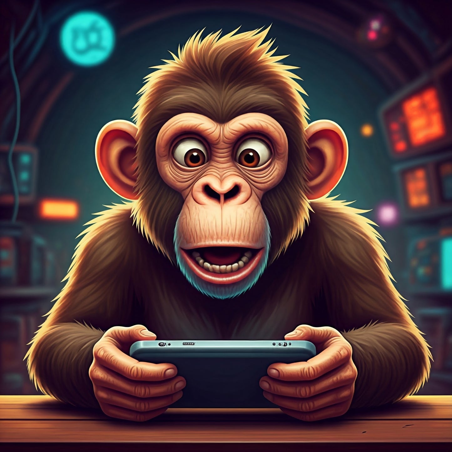 Gamer Monkey Cartoon Art Collection 17 Image Bundle