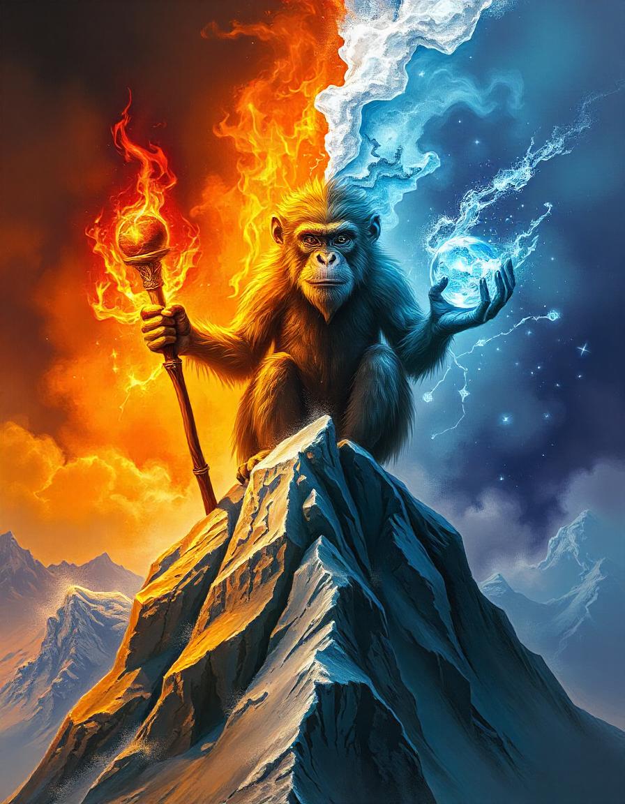 Fire and Ice Monkey collection of 7