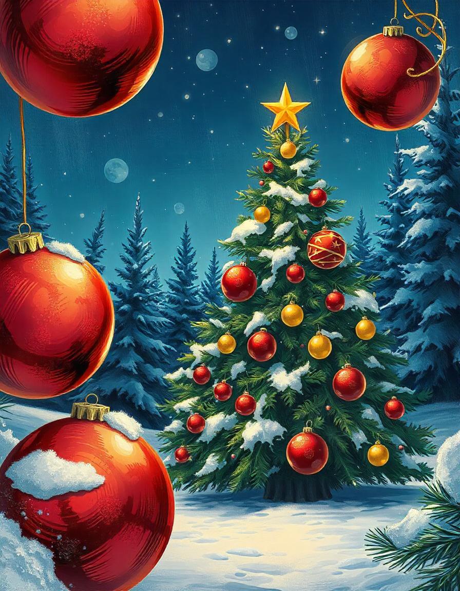 Christmas trees bundle of 8