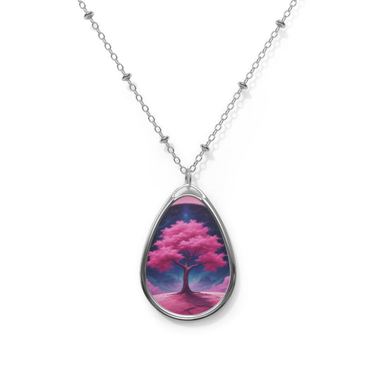 Enchanting Tree Oval Necklace