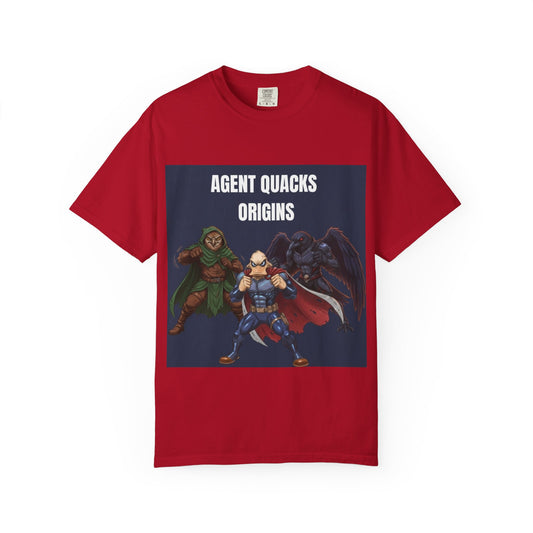 Agent Quacks – Origins | Unisex Garment-Dyed T-Shirt