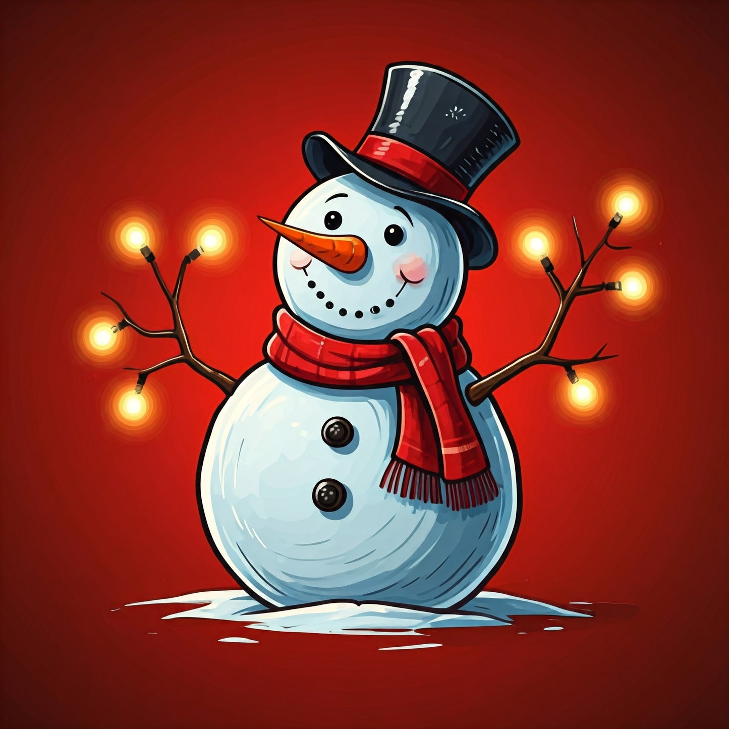 Snowman pack of 6