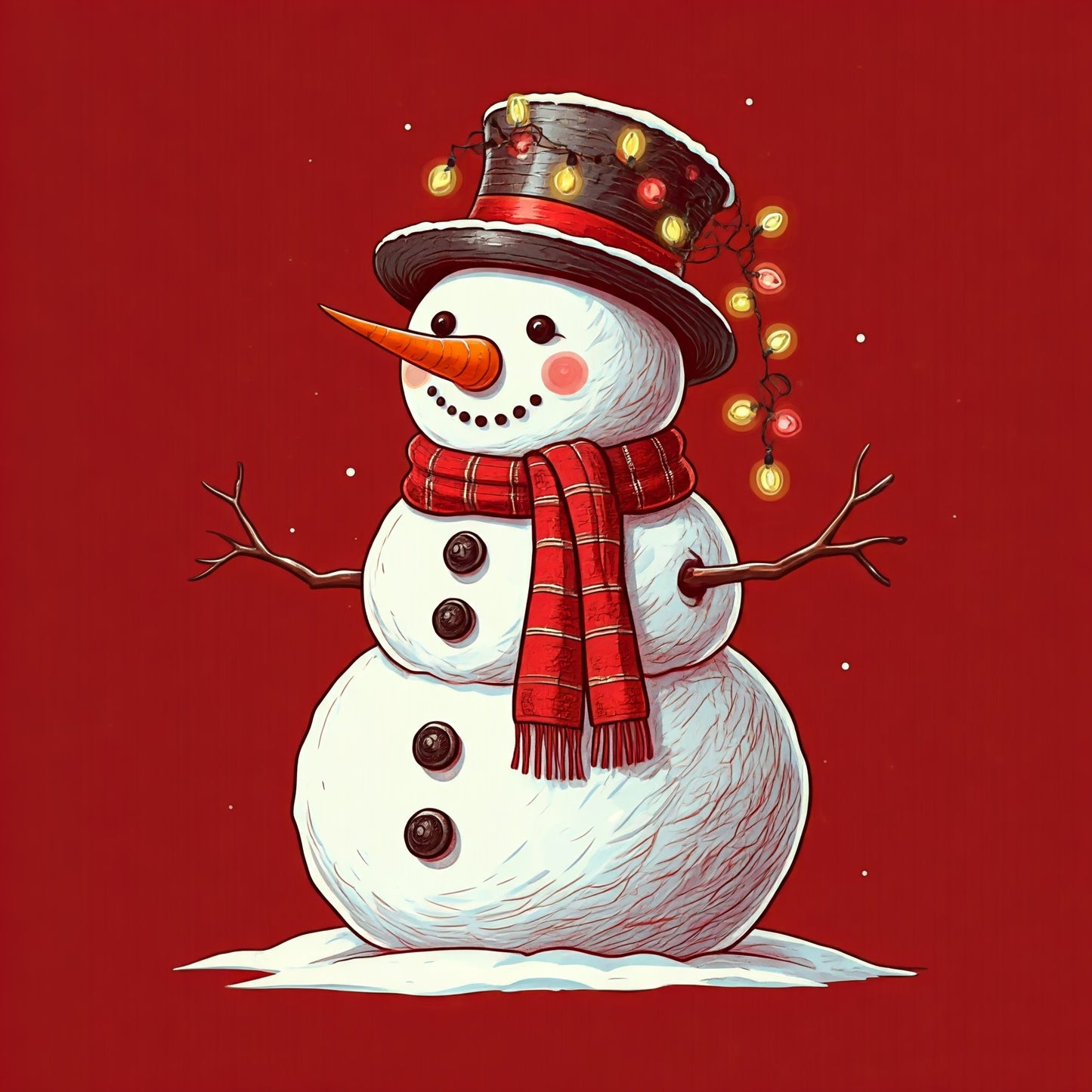 Snowman pack of 6