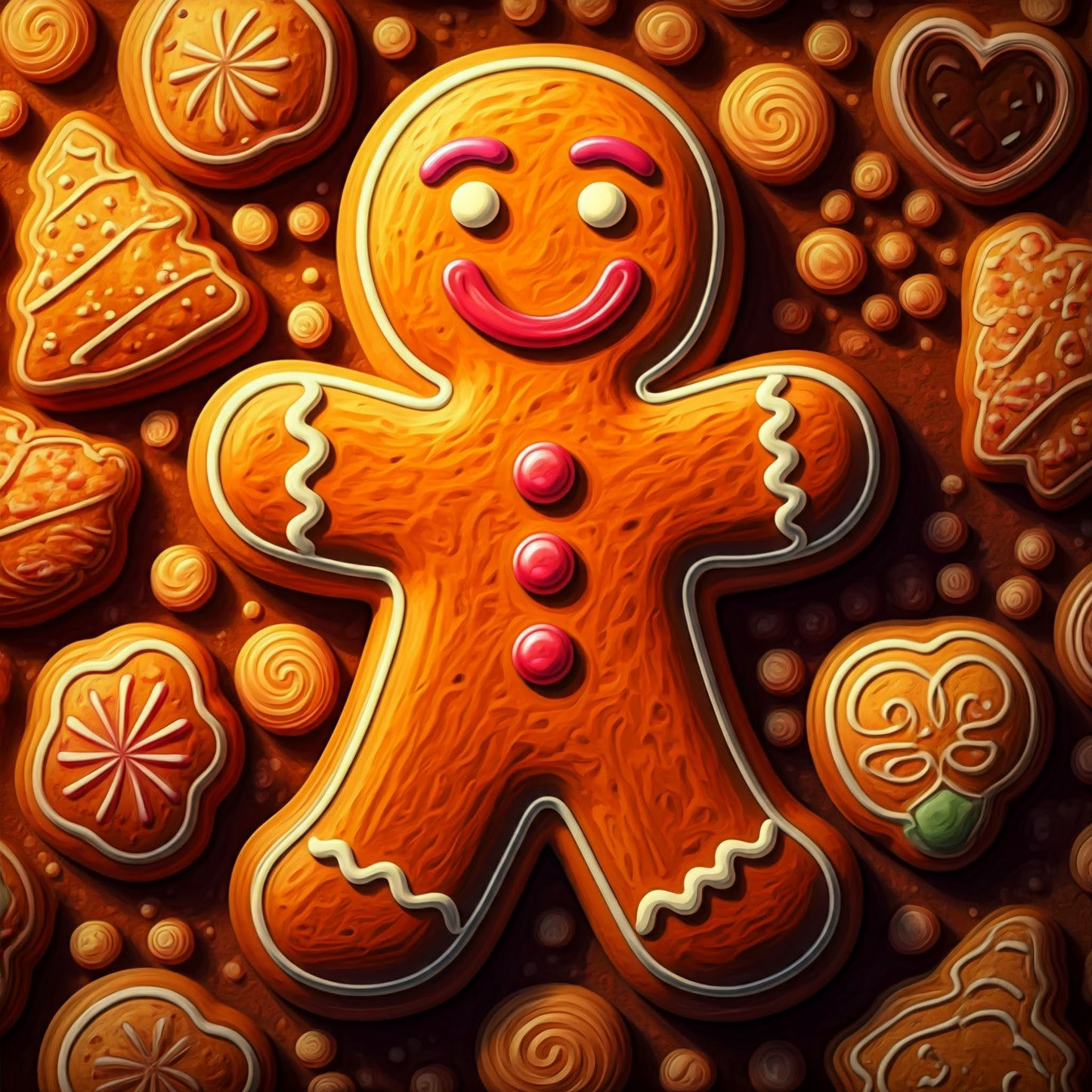 Gingerbread Man collection of 7