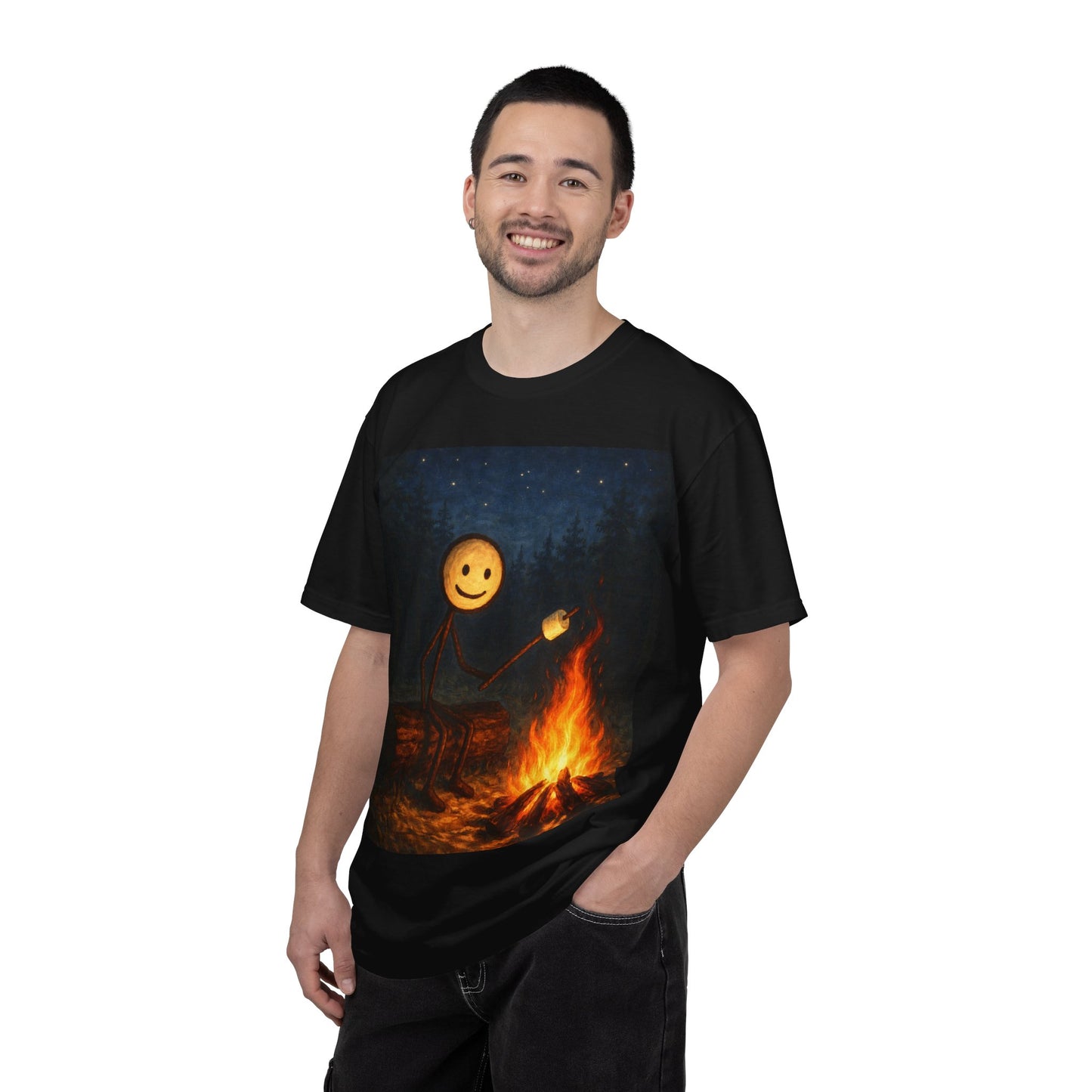 I Remember Building My First Campfire – Under the Stars T-Shirt
