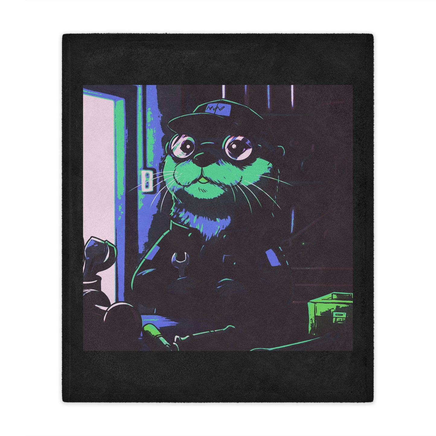 Agent Quacks Series Minky Blanket - Gearshift Design
