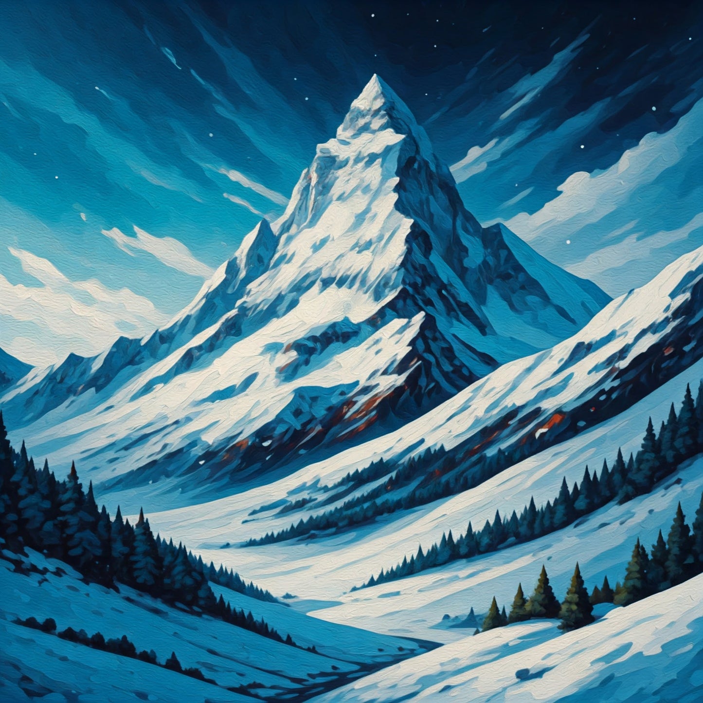 A Mix of beautiful Snowy Mountain Landscapes and Abstract Super bundle pack of 190