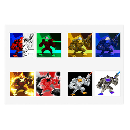 Agent Quacks Series Sticker Sheets - Quacks Design