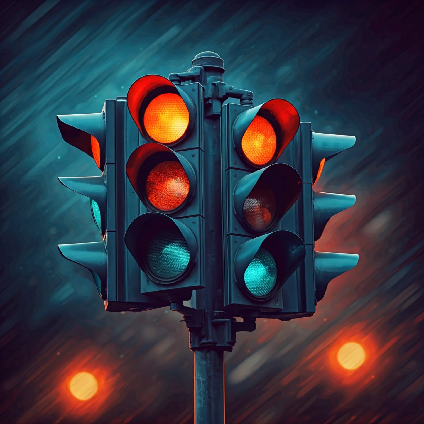 Traffic Light Art Collection 16 Image Bundle