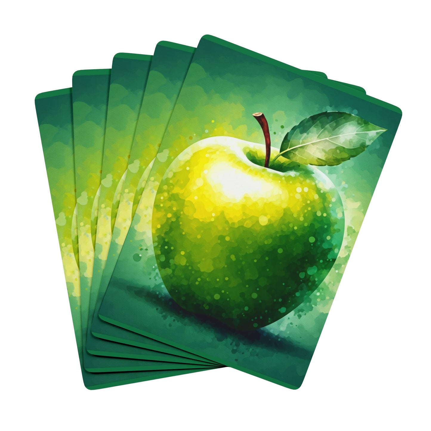 Green Apple Poker Playing Cards