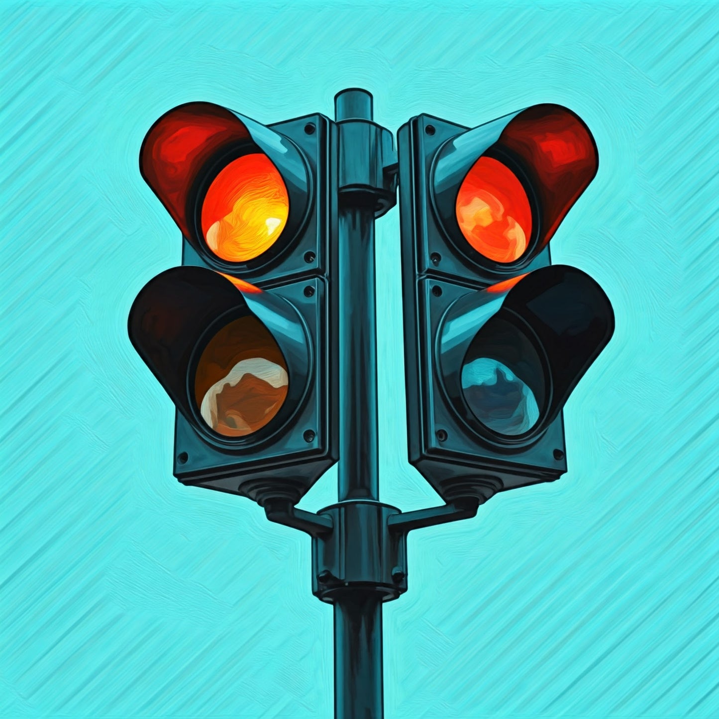 Traffic Light Art Collection 16 Image Bundle