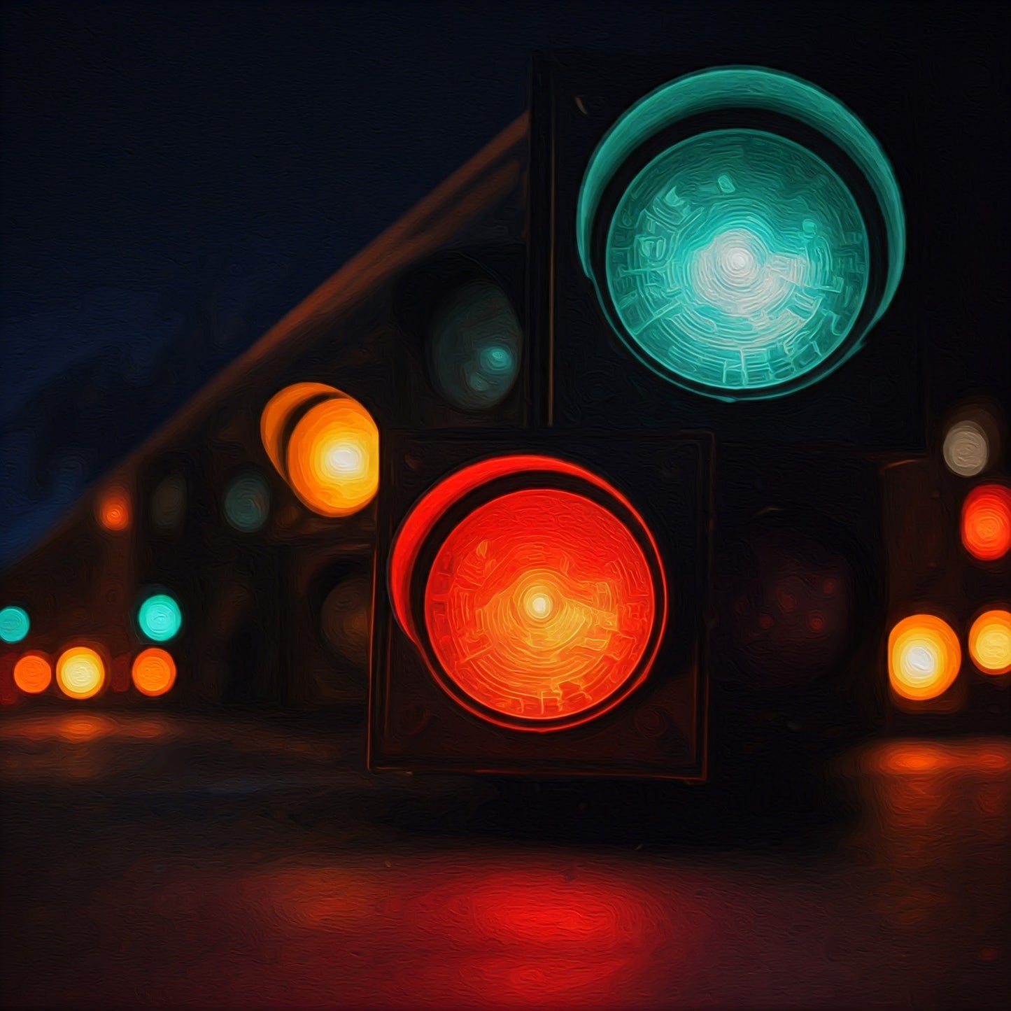 Traffic Light Art Collection 16 Image Bundle