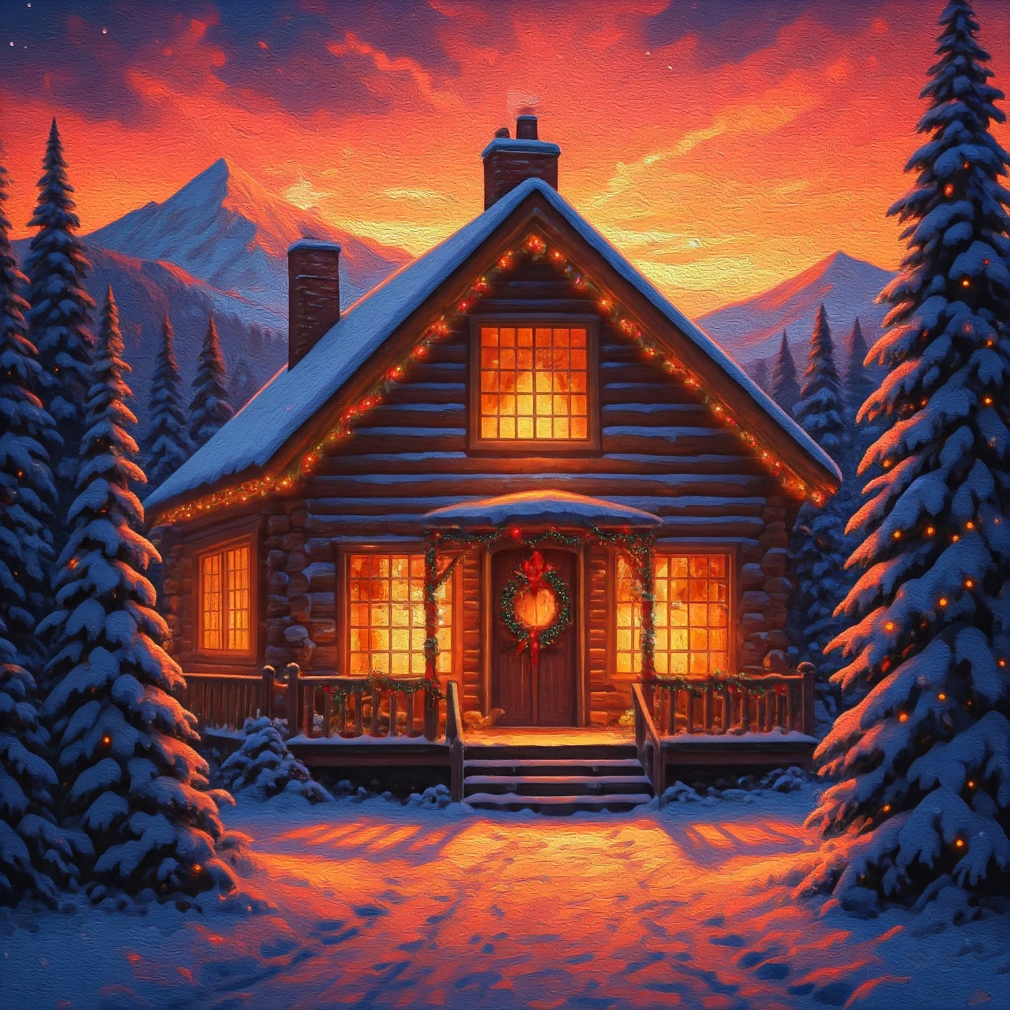 Snow cabin bundle pack of 12