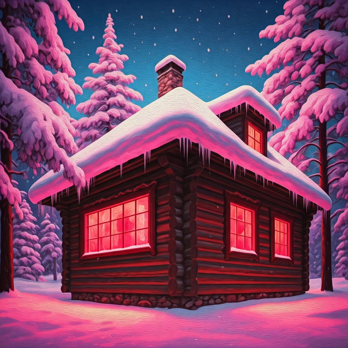 Snow cabin bundle pack of 12