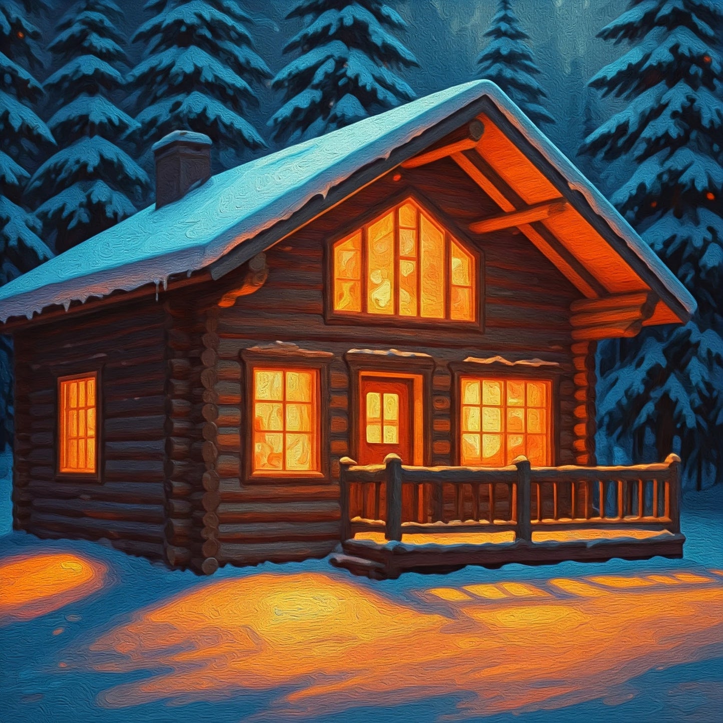 Snow cabin bundle pack of 12