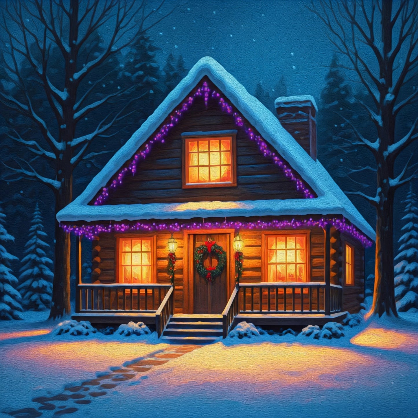 Snow cabin bundle pack of 12