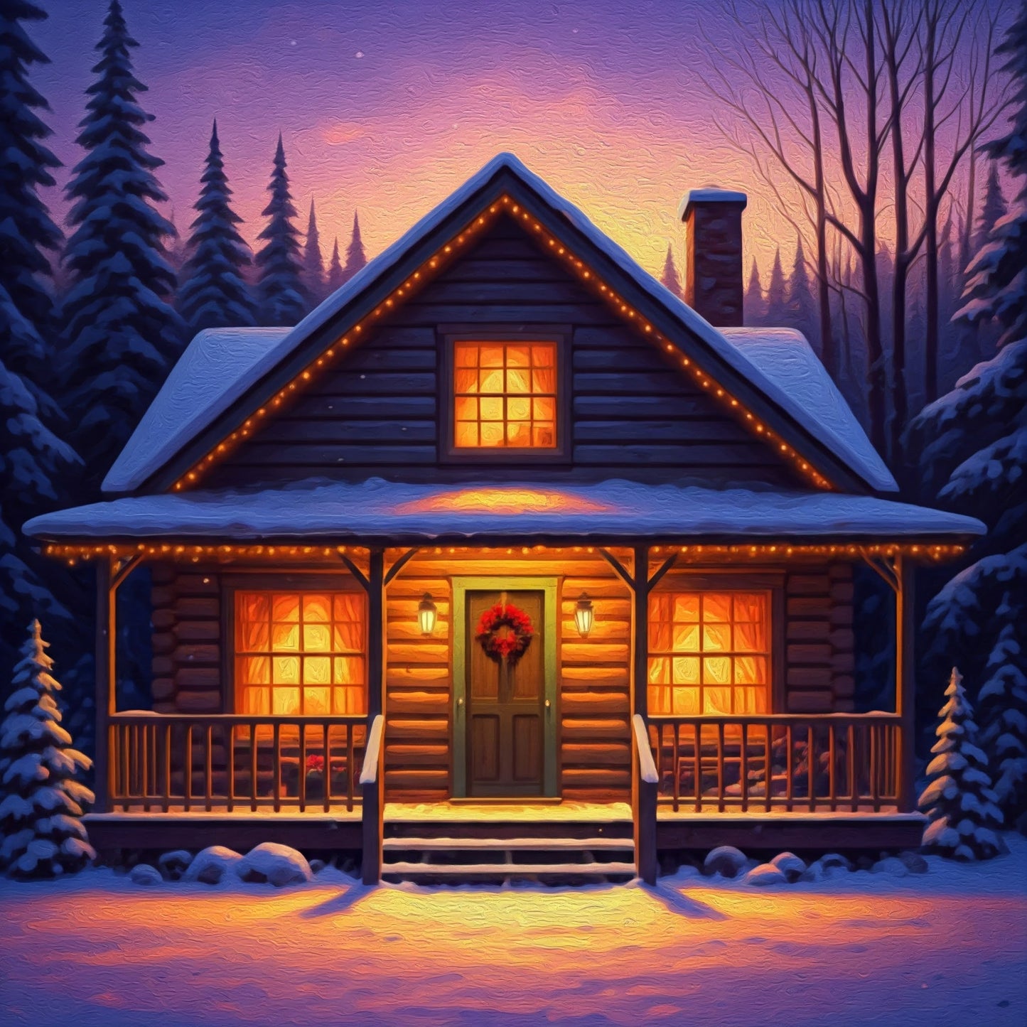 Snow cabin bundle pack of 12