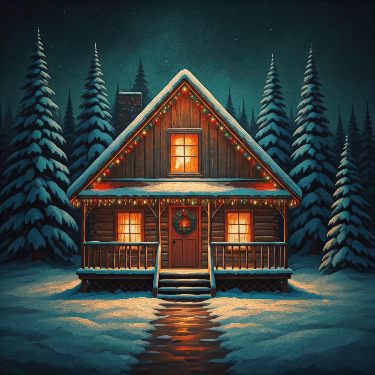 Snow cabin bundle pack of 12