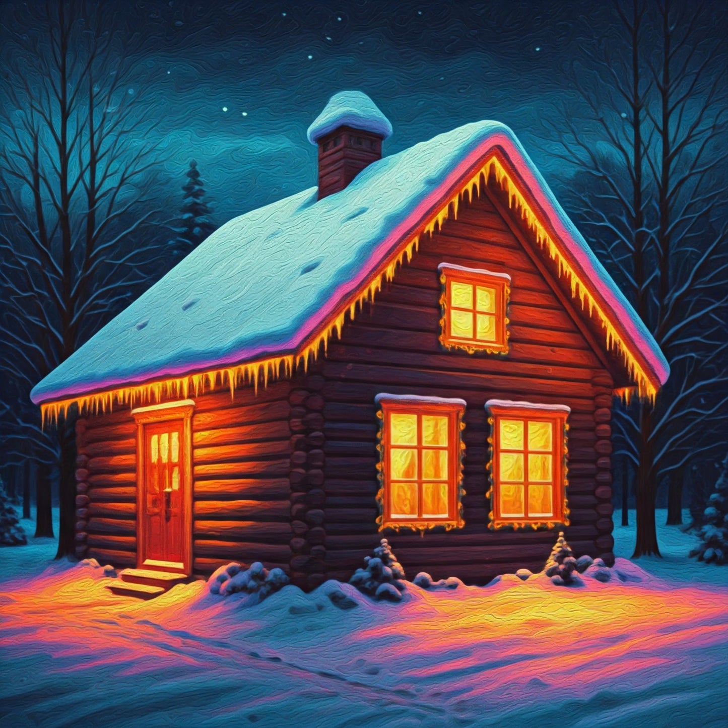 Snow cabin bundle pack of 12