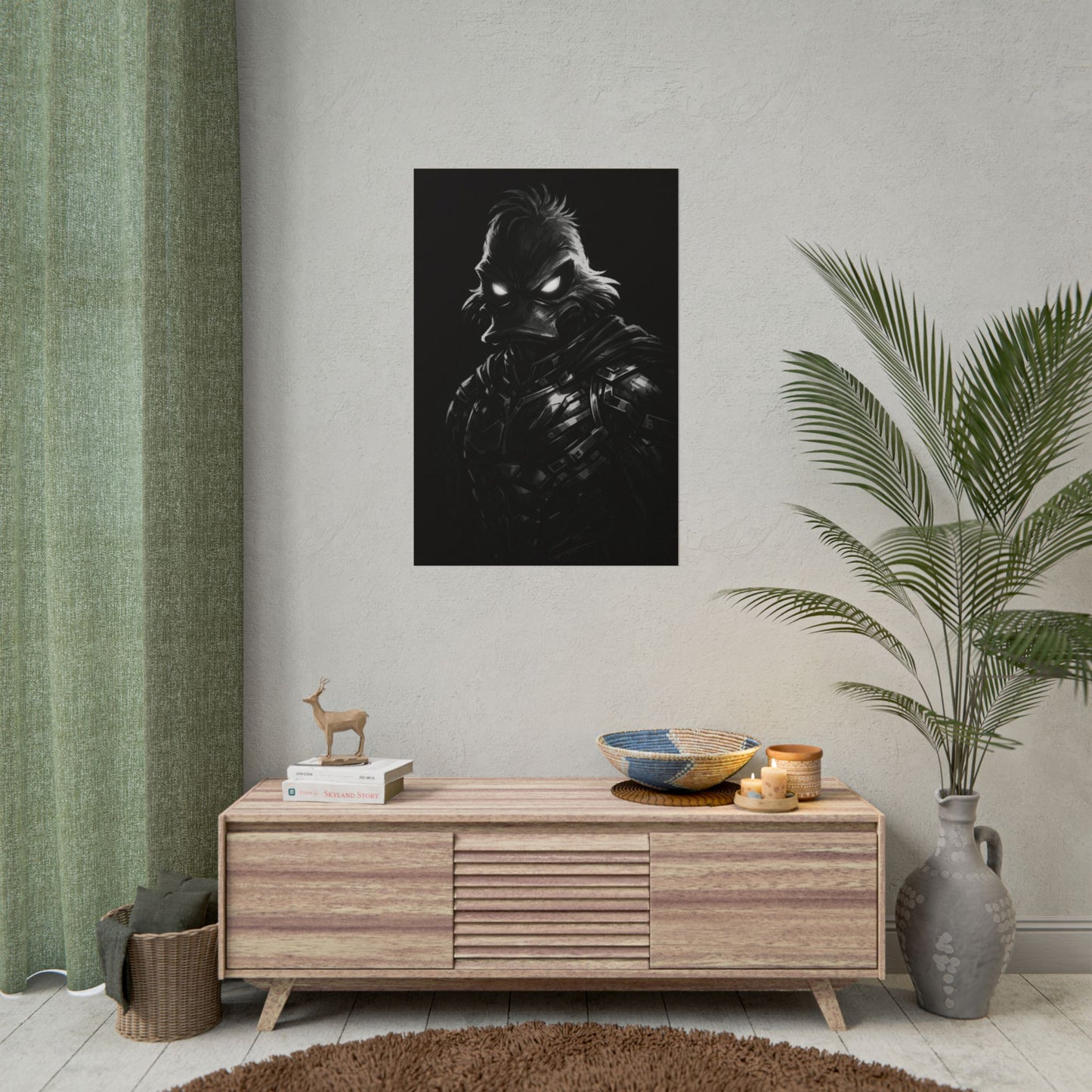 Agent Quacks Shadow Portrait Rolled Poster – Dark Cinematic Wall Art
