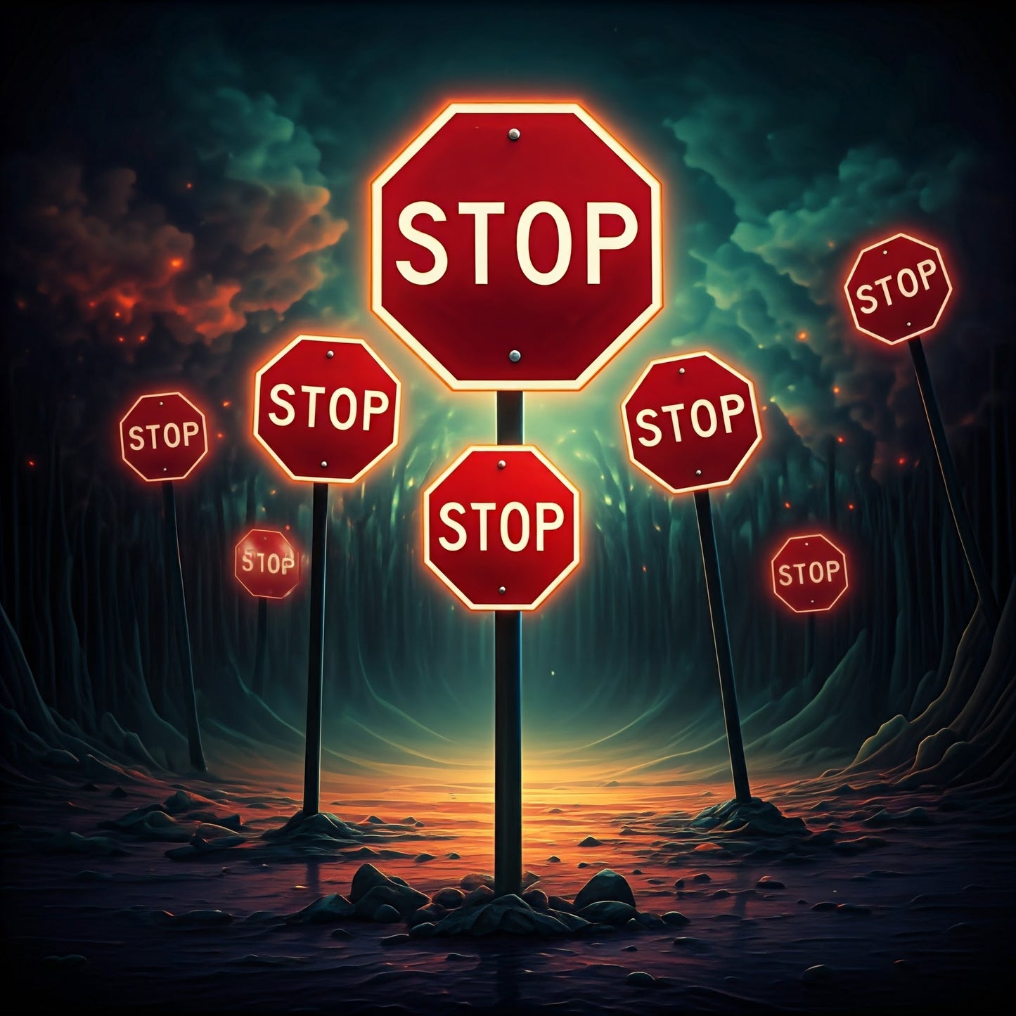 Stop Sign Art pack bundle of 16