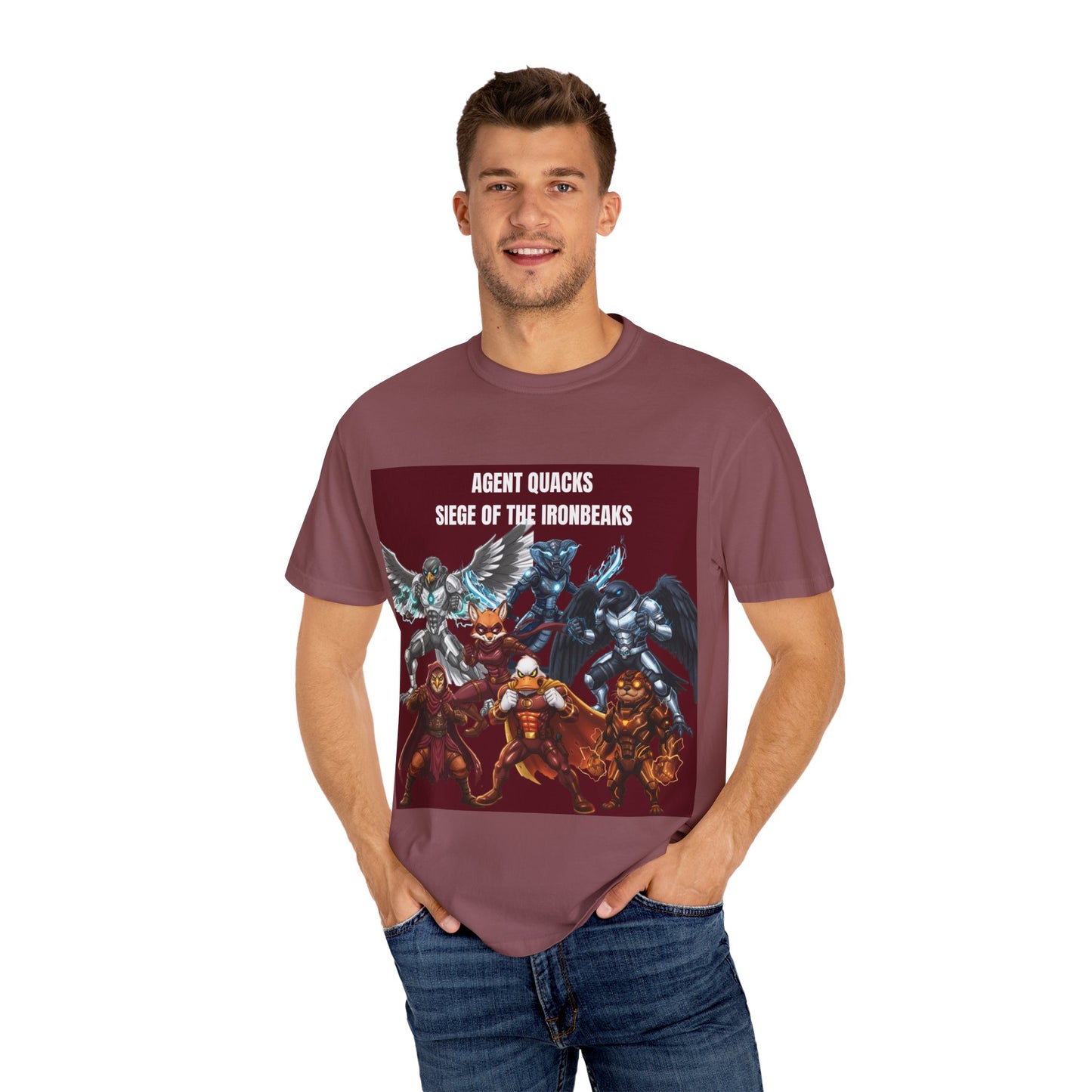 Agent Quacks – Siege of the Iron Beaks | Unisex Garment-Dyed T-Shirt