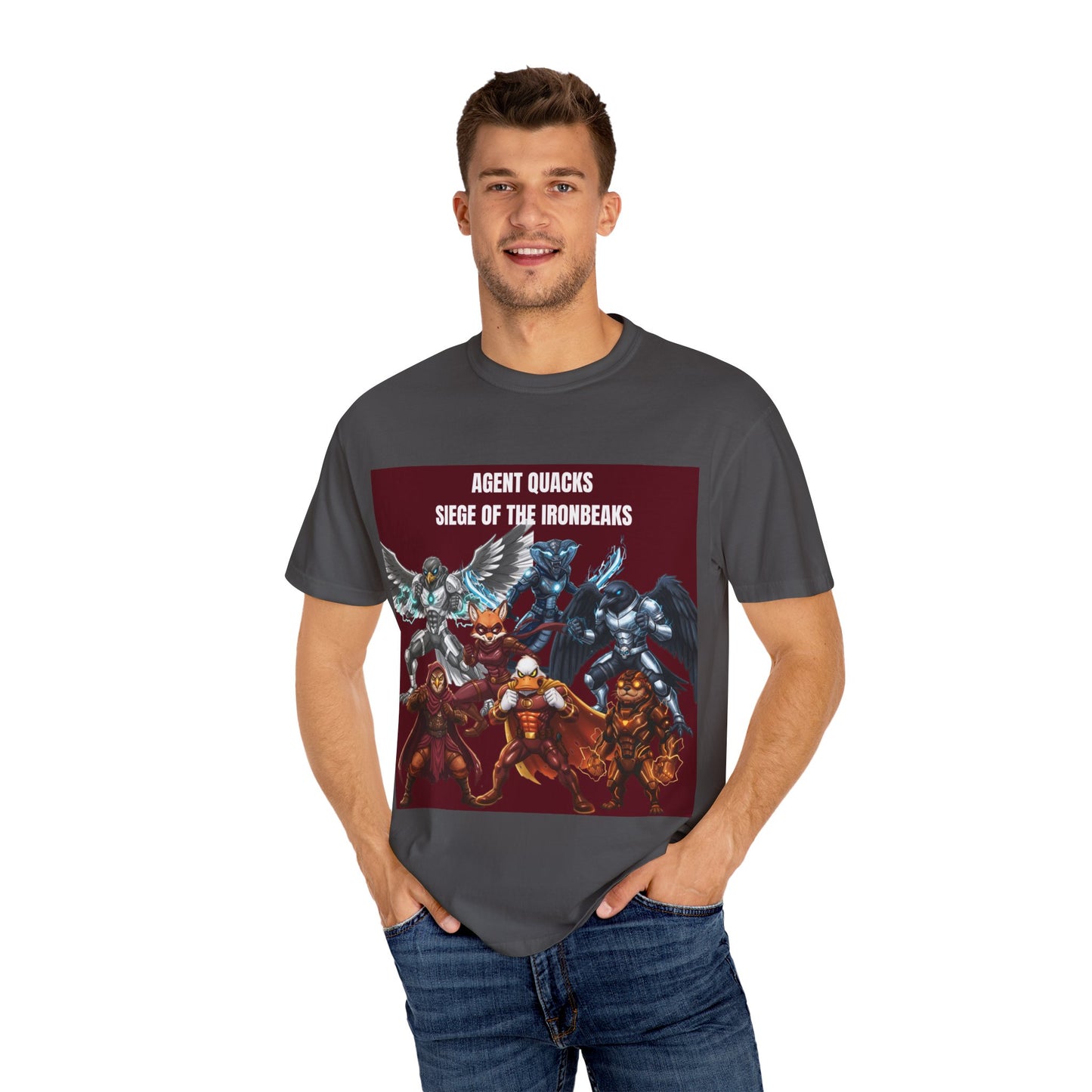 Agent Quacks – Siege of the Iron Beaks | Unisex Garment-Dyed T-Shirt