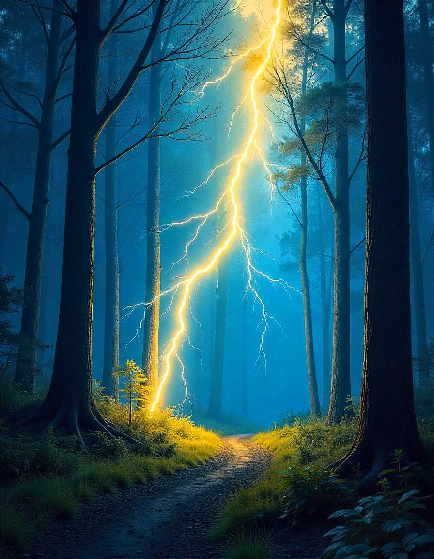 Lightning Strike Painting