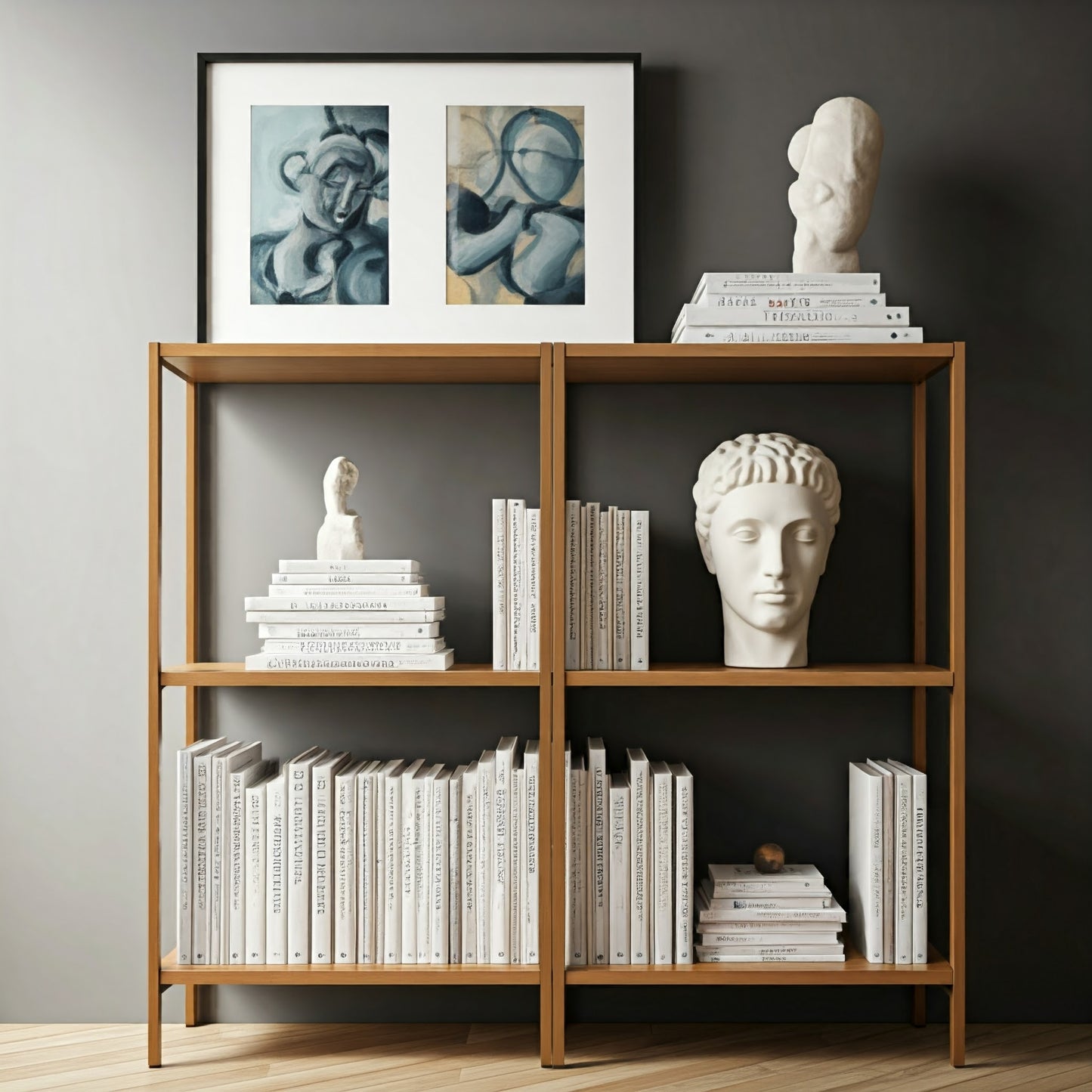 Bookshelf Decor Art collection of 8