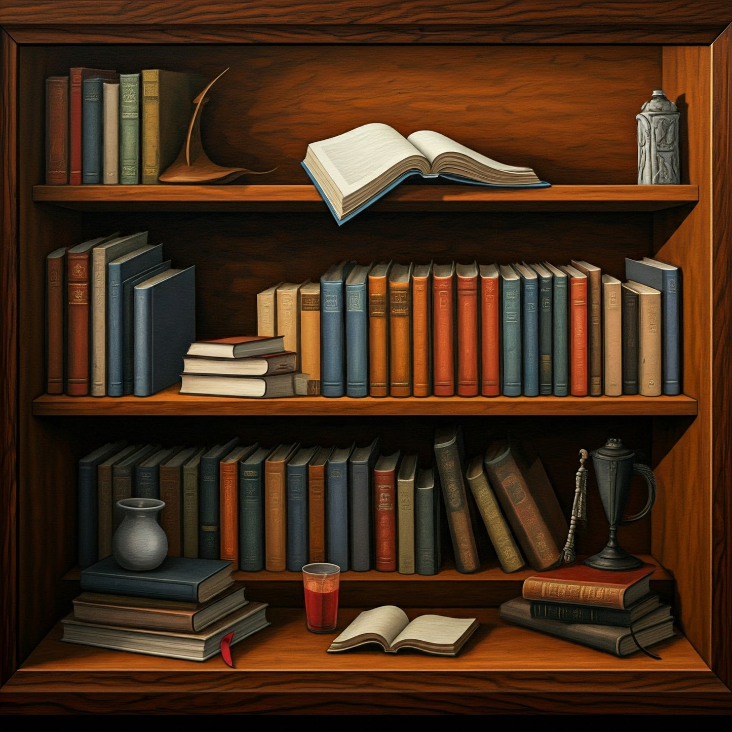 Bookshelf Decor Art collection of 8